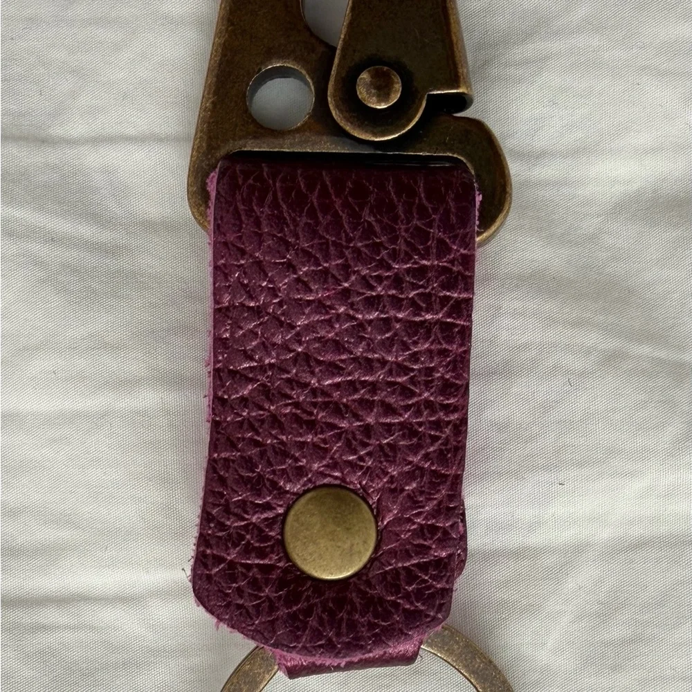 Portland Leather Goods Short PLG keychain in Ultraviolet - Picture 2 of 2
